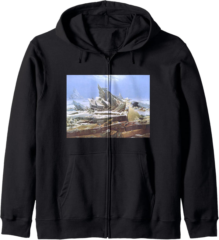 Das Meer des Eises von Caspar David Friedrich Kapuzenjacke
