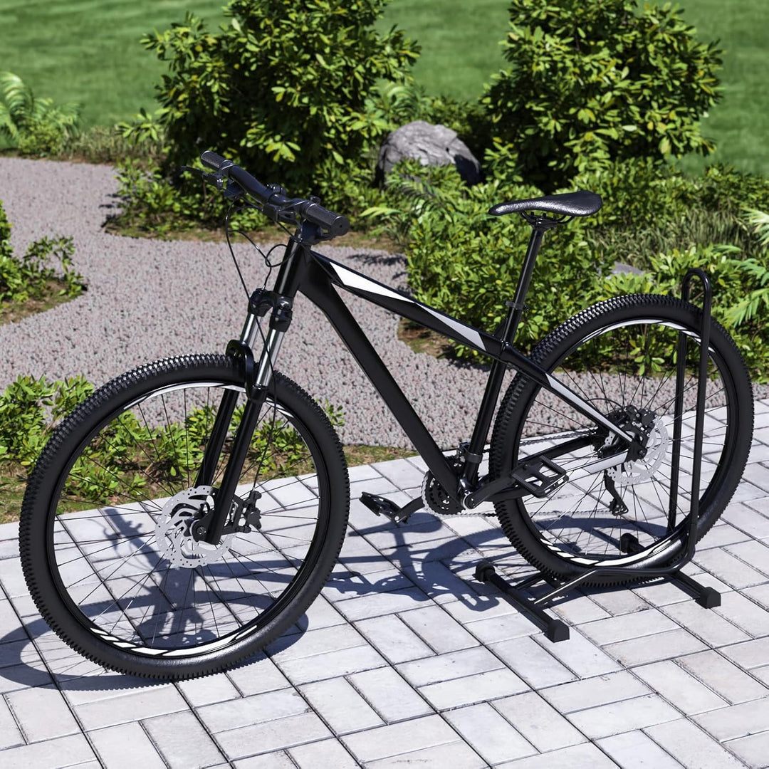 4 x WELLGRO® Fahrradständer - Stahl, sicherer Stand - Farbe schwarz