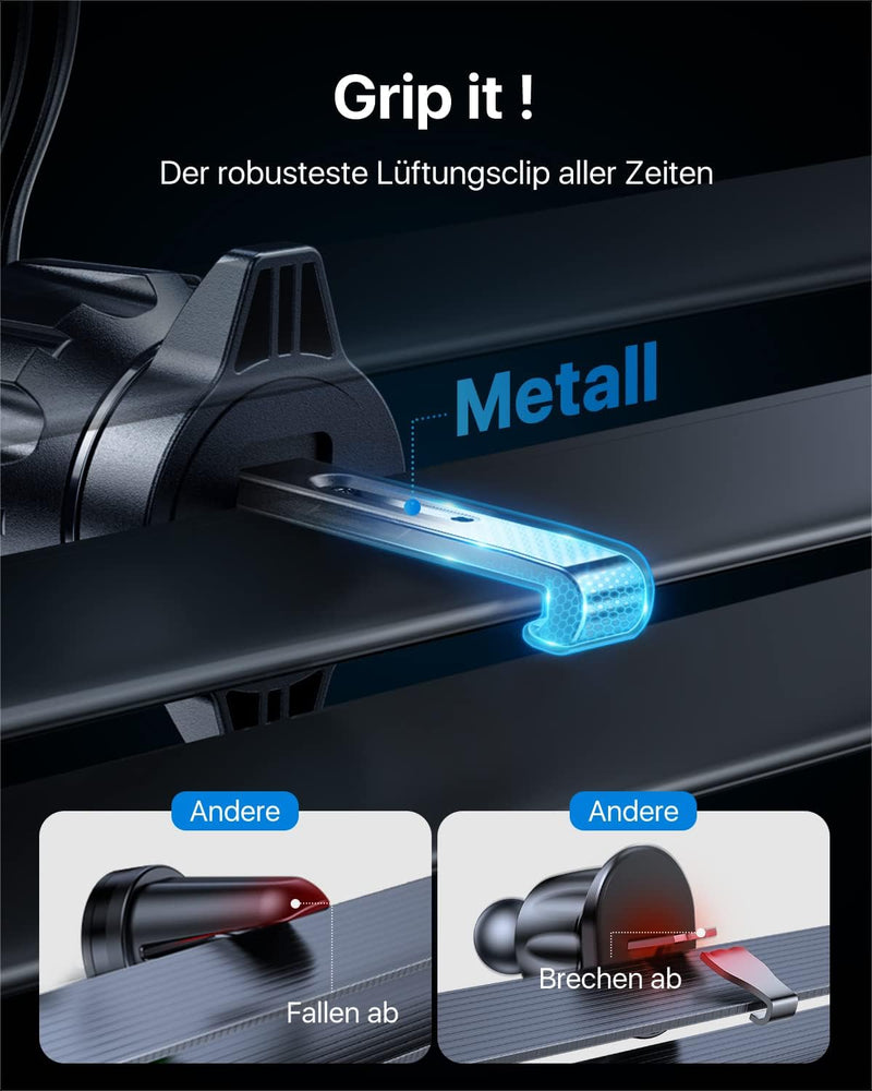 andobil Handyhalterung Auto Magnet Kompatibel mit MagSafe [ N55 stärkster Magnet ] Autohalterung für