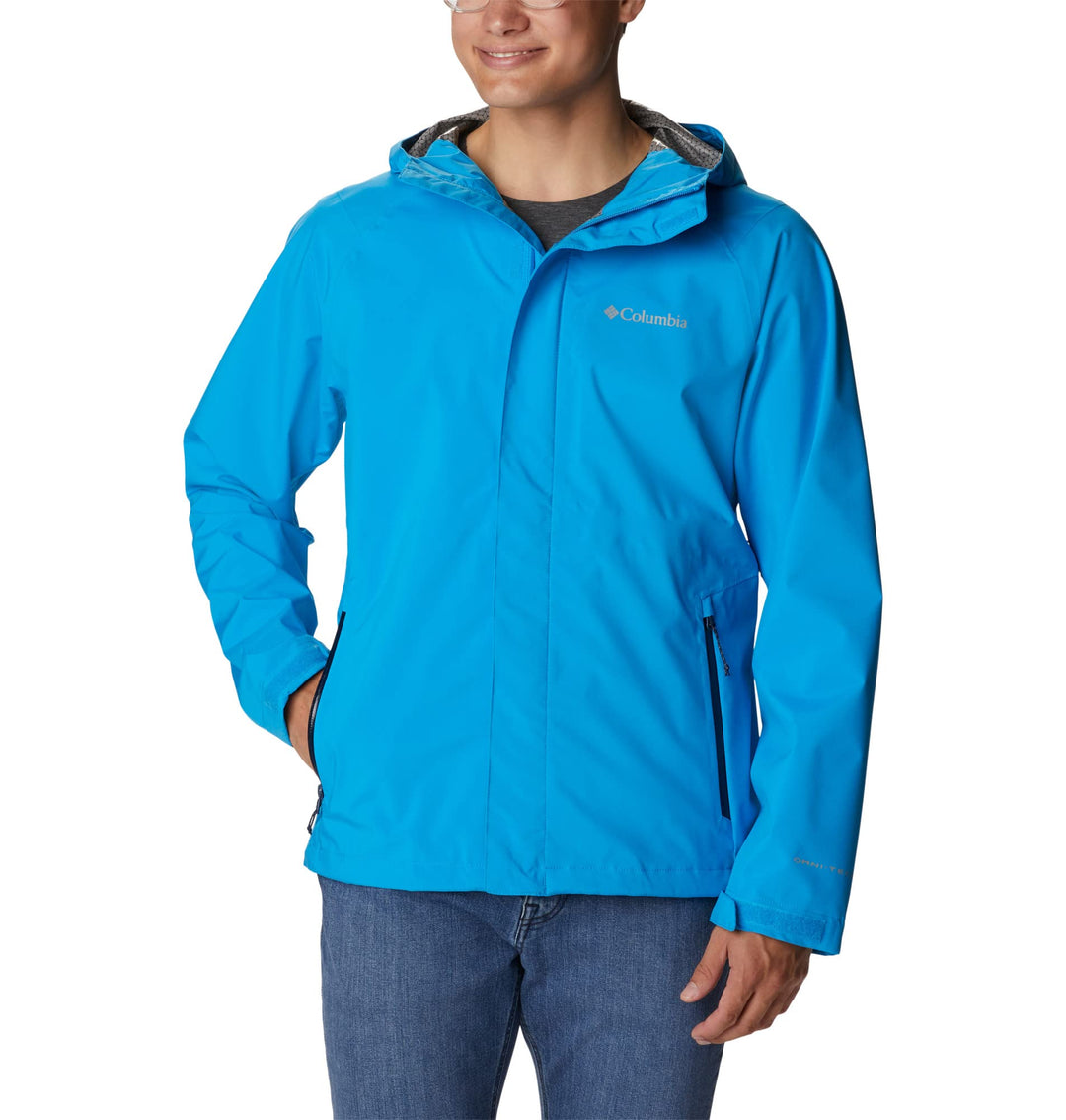 Columbia Herren Earth Explorer Regenjacke L Compass Blue, L Compass Blue