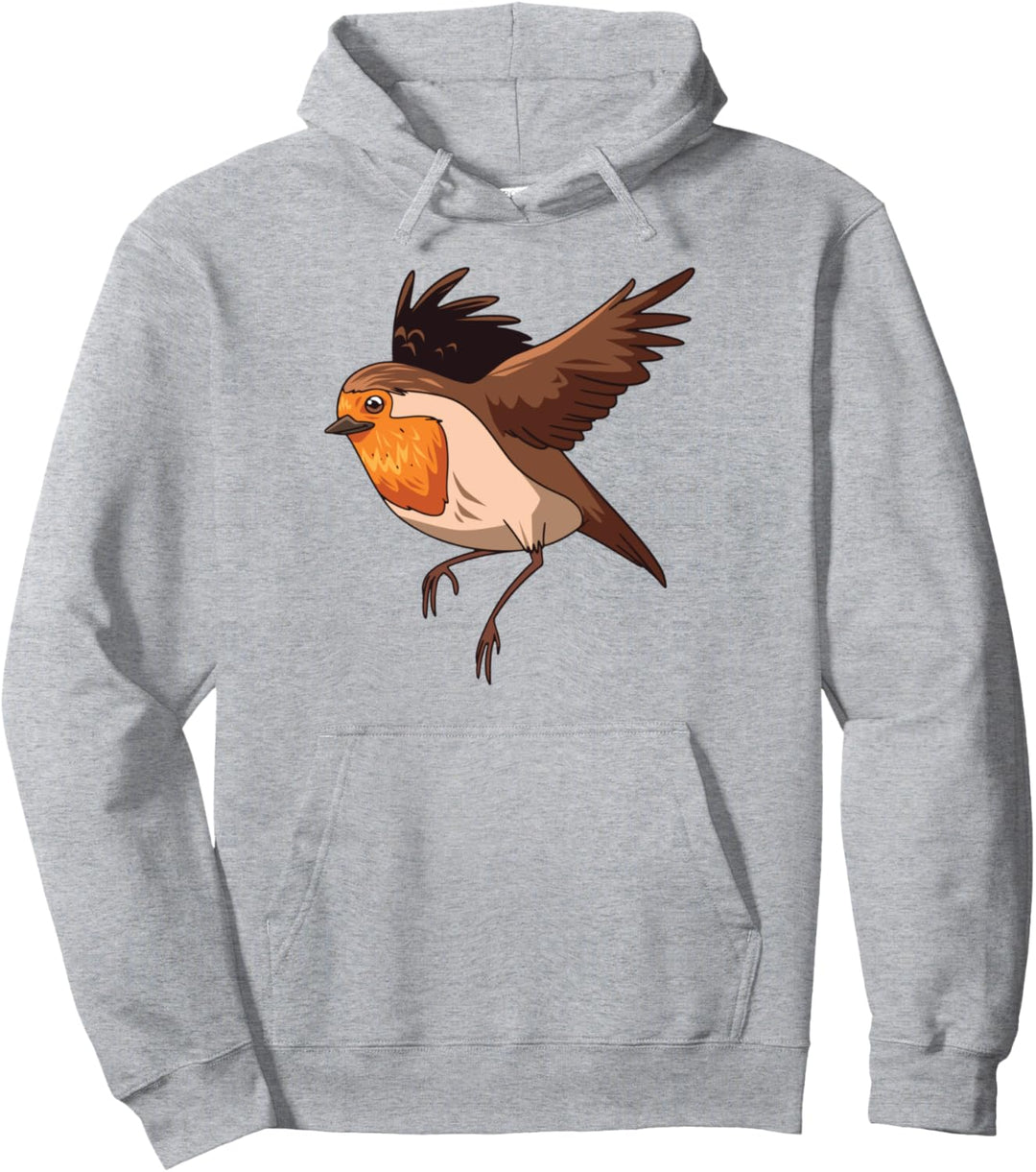 Rotkehlchen Vogel Spruch Geschenk Grafik Geschenkdiee für Ro Pullover Hoodie