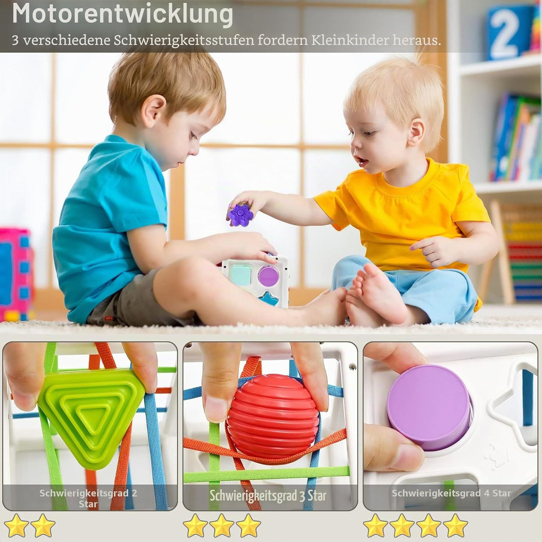 Mailesi HE0211 Baby Montessori Toys Sensory 1er Cadeaux D'anniversaire Sensorisches Spielzeug, Mehrf