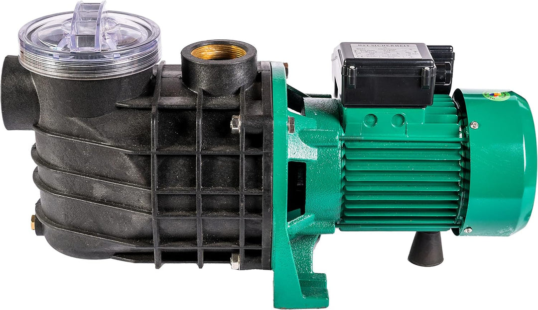 HST Leis Poolpumpe 23,4 m3, 23400 Liter/Std, 1500 W I Erweiterbare Filterpumpe mit geringer Energiea