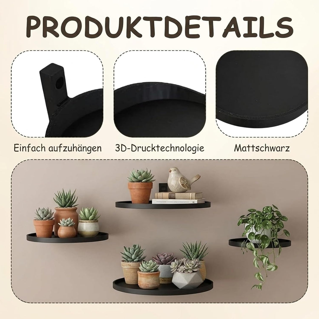 2PCS Wand Pflanzenhalter Für Akustikpaneele – Metallischer Pflanzenhaken Und Regal Zubehör Für Akust