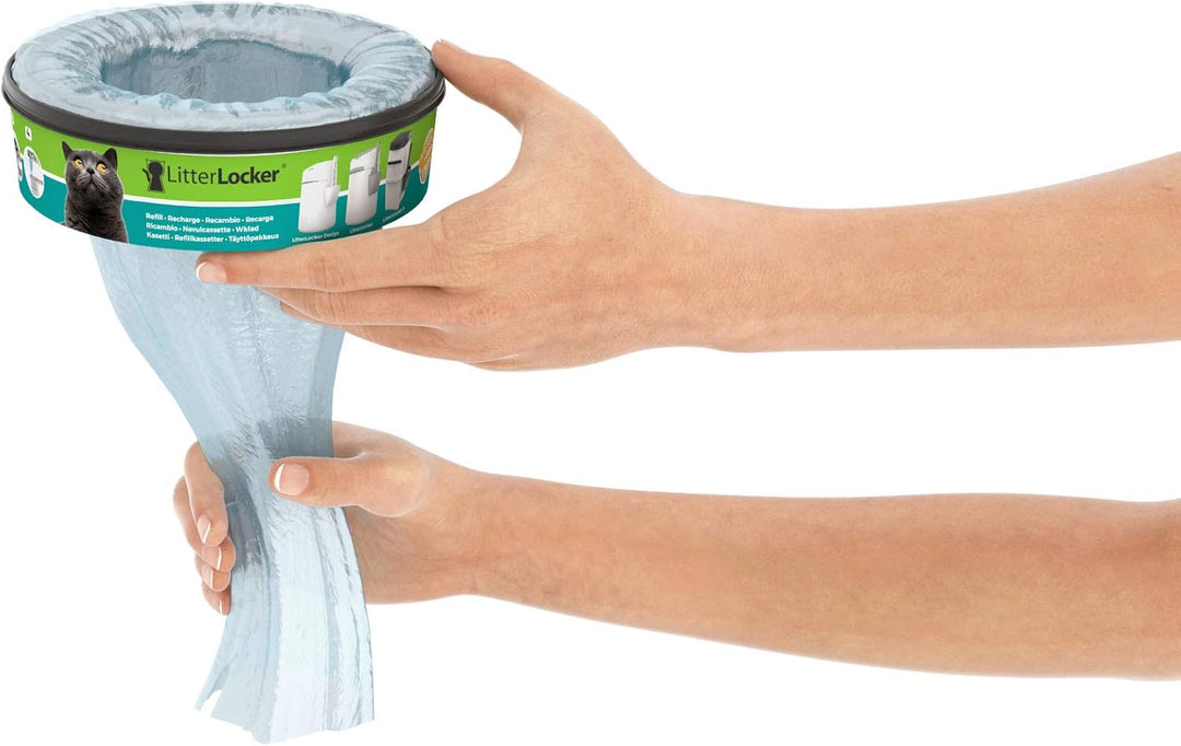 Litter Locker Pack de 3 RECHARGES Runde Displayschutzfolie aus Kunststoff für Katzen grün 17 x 17 x