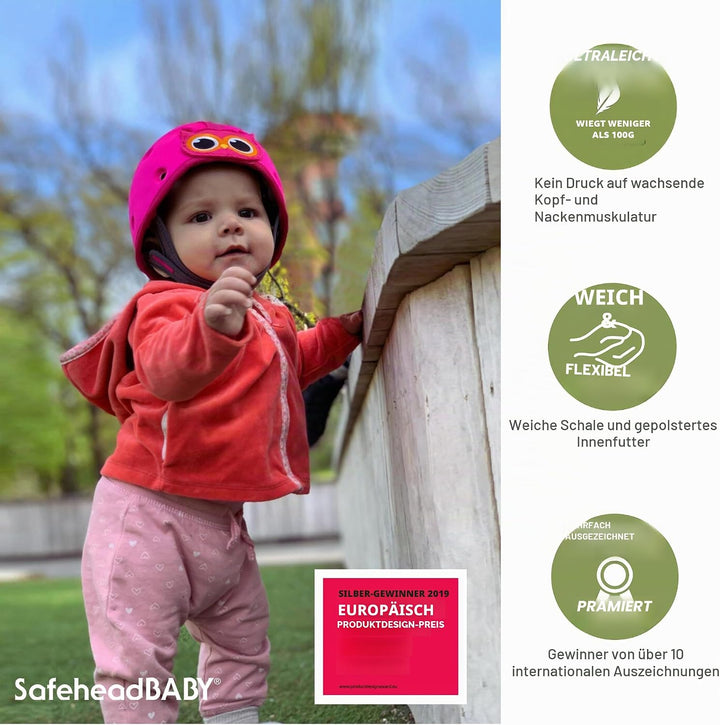 SafeheadBABY Preisgekrönter Säuglingssicherheitshelm, Babyhelm zum Krabbeln, Spazierengehen, ultrale
