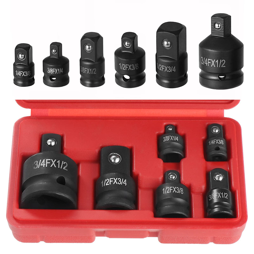 6 Stück Kraft Adapter Satz Schlagschrauber Adapter, Schlagschrauber Adapter,Steckschlüssel Konverter