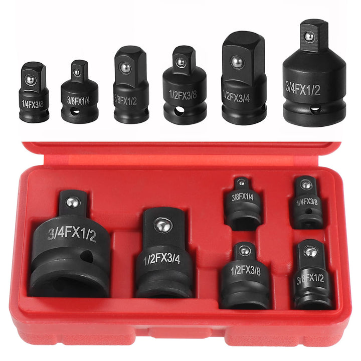 6 Stück Kraft Adapter Satz Schlagschrauber Adapter, Schlagschrauber Adapter,Steckschlüssel Konverter