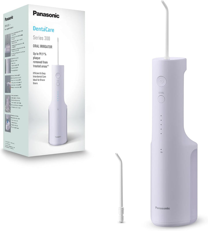 Panasonic Series 300 Munddusche EW-DJ26-V303, Munddusche für Zähne, 200 ml, IPX7, 2 normale Düsen, 5