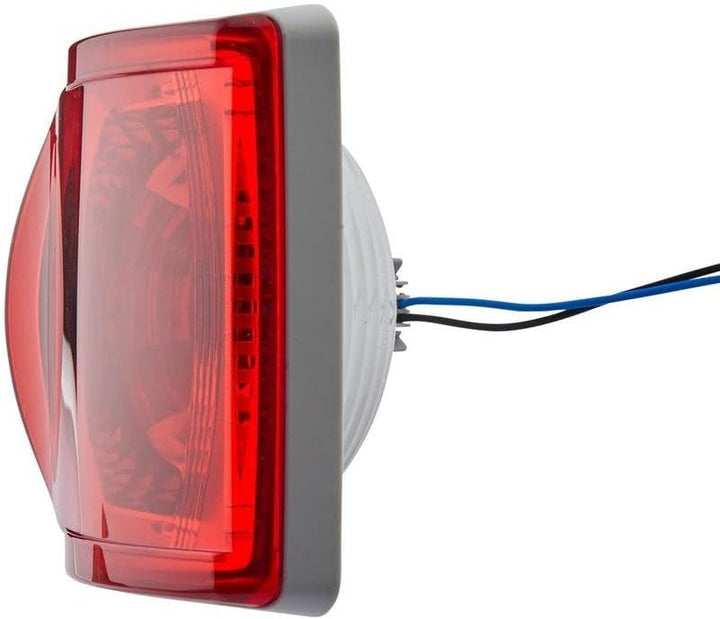HELLA - Nebelschlussleuchte - Halogen - 24/12V - Einbau - Lichtscheibenfarbe: rot - Stecker: Flachst
