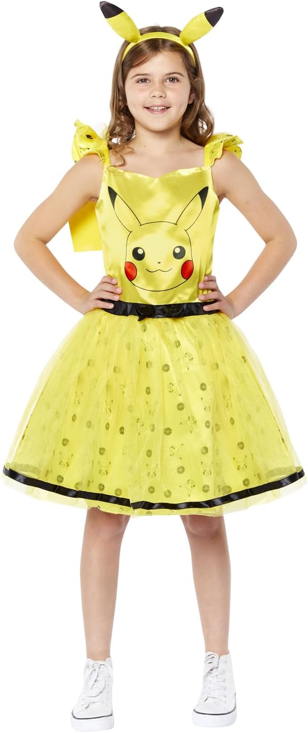 amscan Pikachu Kostüm für Kinder Mädchen 3-4 Jahre, 3-4 Jahre