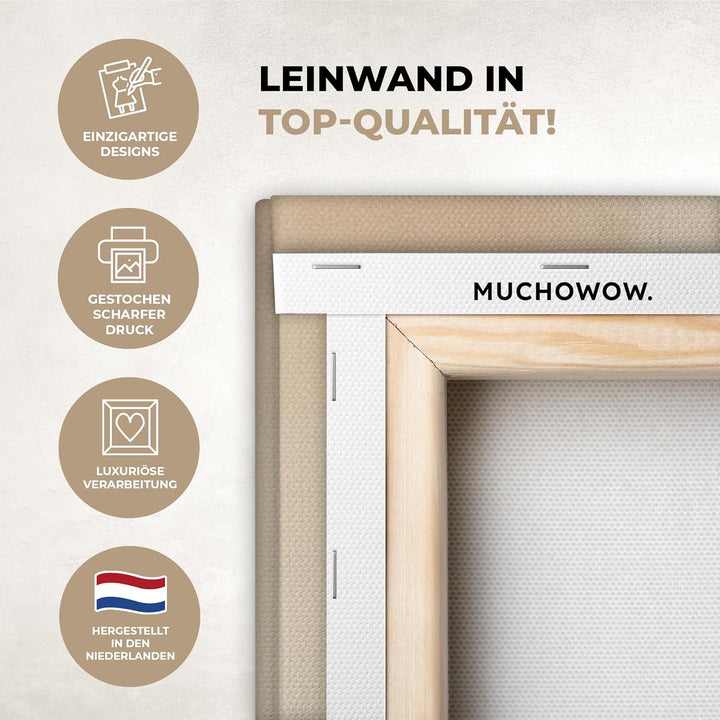 MuchoWow© Leinwandbild Gross 120x80 cm XXL Dekoration Wohnzimmer Bilder Pictures Wall Decoration Liv