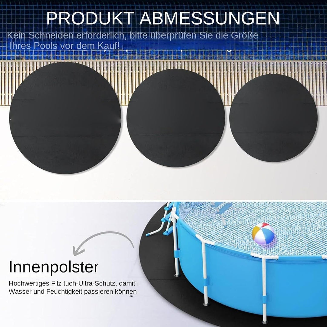 Generisch Pool Unterlage Rund, Pool Bodenplane Runden, Runde Poolmatte, Pools Bodenmatte, Stichfeste