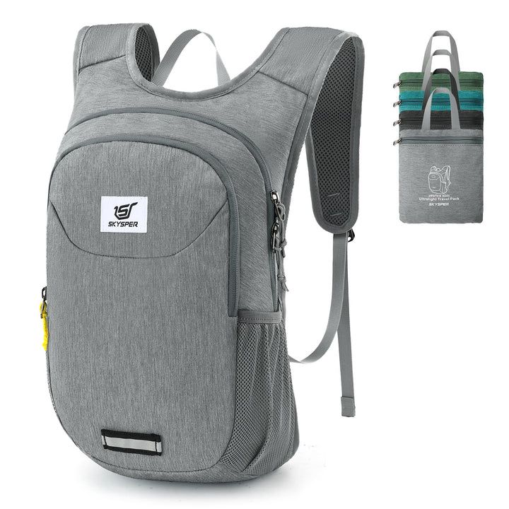 SKYSPER Faltbarer Rucksack 10L Ultraleicht Tagesrucksack Daypack Wanderrucksack Klein Outdoorrucksac