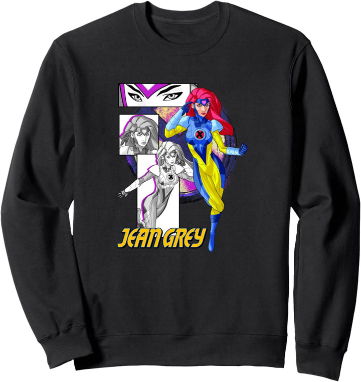 Marvel X-Men Jean Grey Collage Panel Logo Sweatshirt