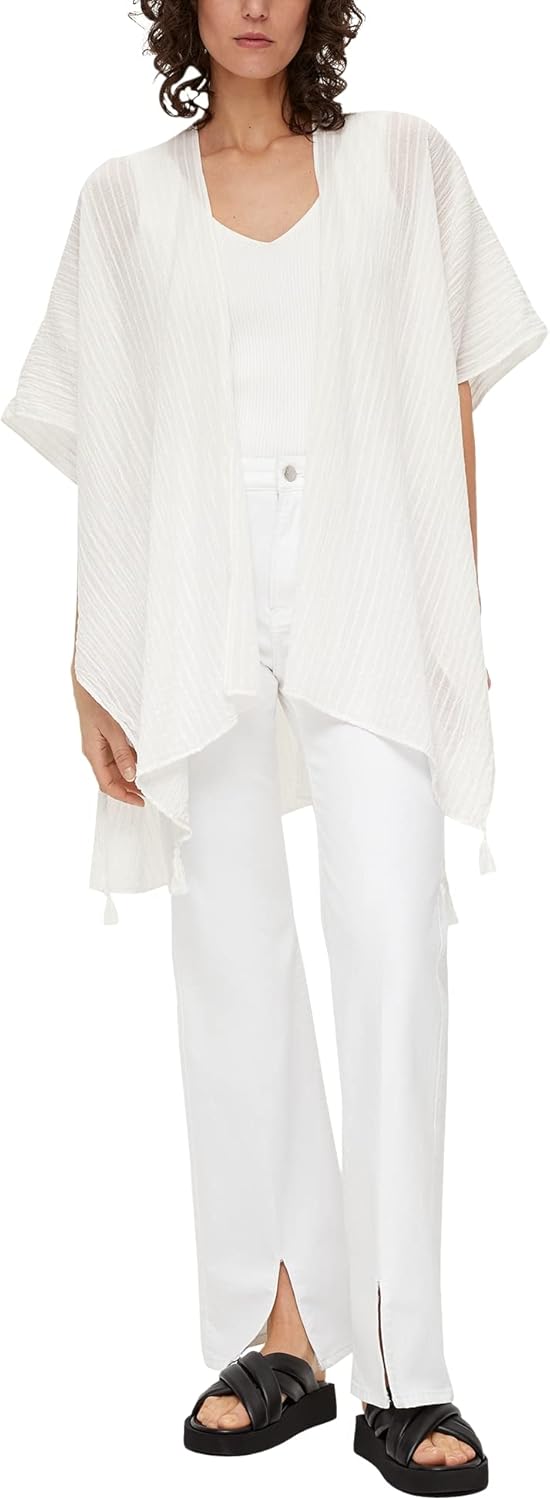 s.Oliver Damen Poncho, Creme 0210