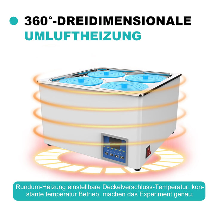 JOANLAB Laborbäder Wasserbäder 12L RT-100 °C with Timer Function Digital Thermostatic Wasserbad Wate