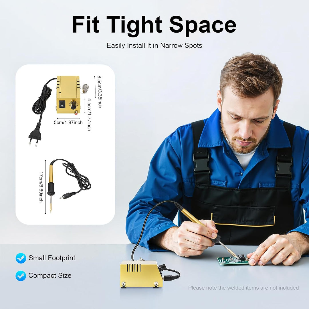 Mini Lötstation Lötkolben Kit 50-450°C einstellbare Temperatur Lötzubehör für Elektronik Handy Repar