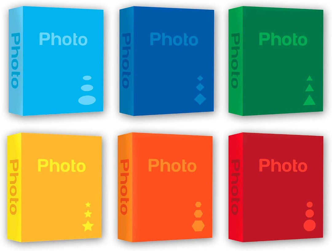 Einsteckalbum 300 Fotos 13x19,13x18,13x20,12x18 cm, 6 leuchtende Farben, abdeckung Ihrer Wahl.(Hellb
