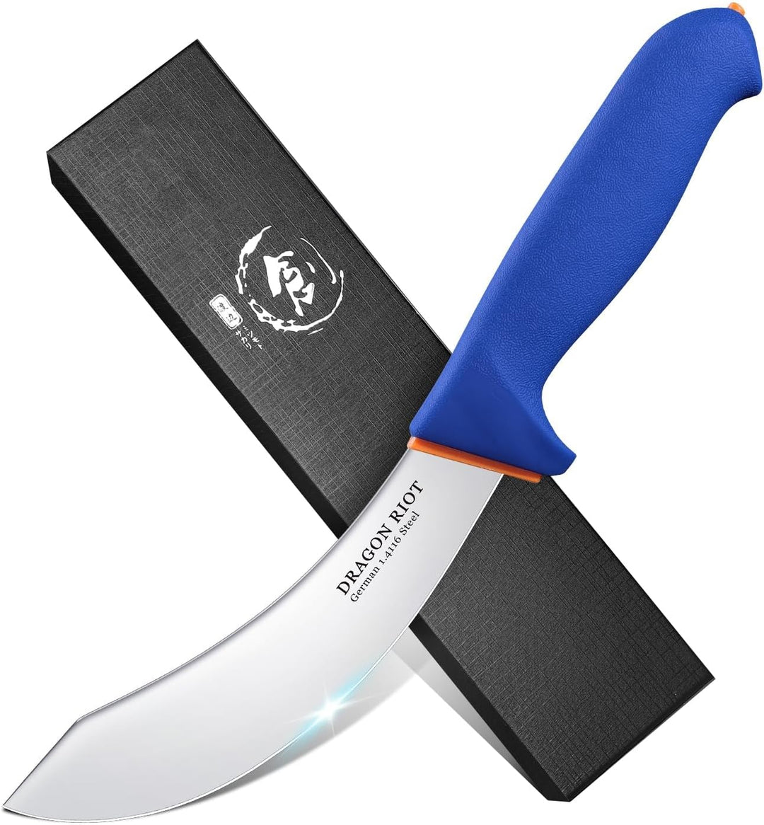 DRAGON RIOT Ausbeinmesser profi Schlachtermesser, 6 Zoll Fleischmesser Flexibel Metzgermesser, Grill