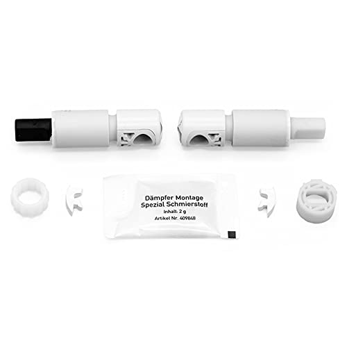 Vigour Softclose Ersatzset | Dämpferersatzpaket zu WC-Sitzen: DESIAS | DESSIAS | DERSIAS