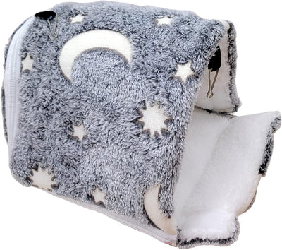 LeerKing Kleintiere Kuschelhöhle Meerschweinchen Kuschelbett Nest Plüsch Haus Hängematte für Ratte H