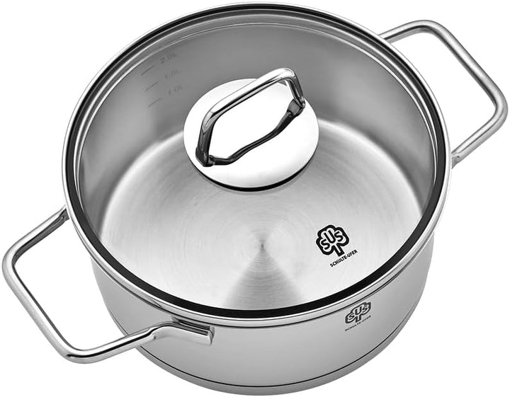 Schulte-Ufer 64006-20 Fleischtopf Wega, 20 cm, Edelstahl 20 cm Durchmesser, 20 cm Durchmesser