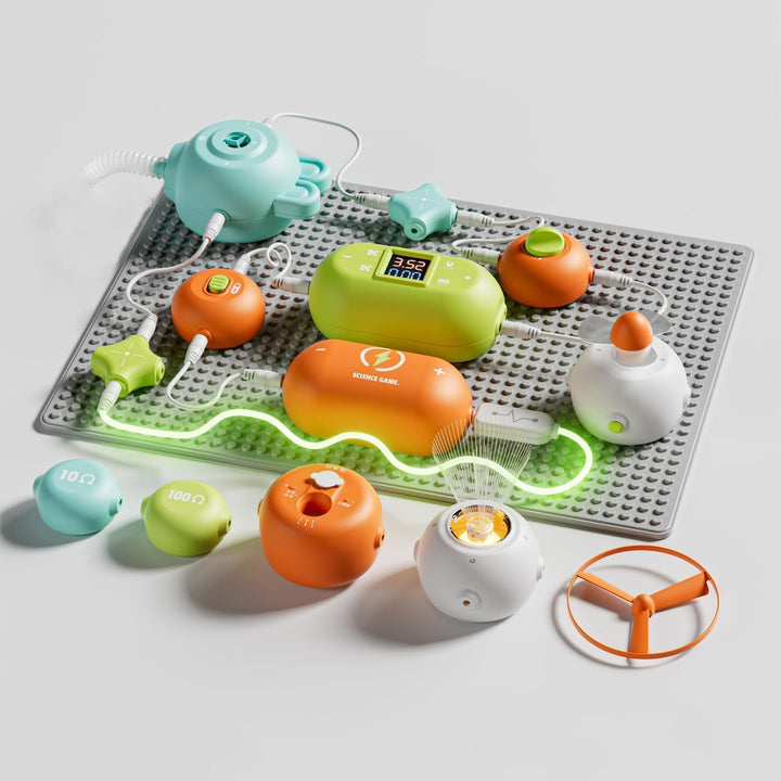 Experimentiermodul für physikalische Schaltkreise, DIY-Kombinationspuzzle für Kinder, elektronischer