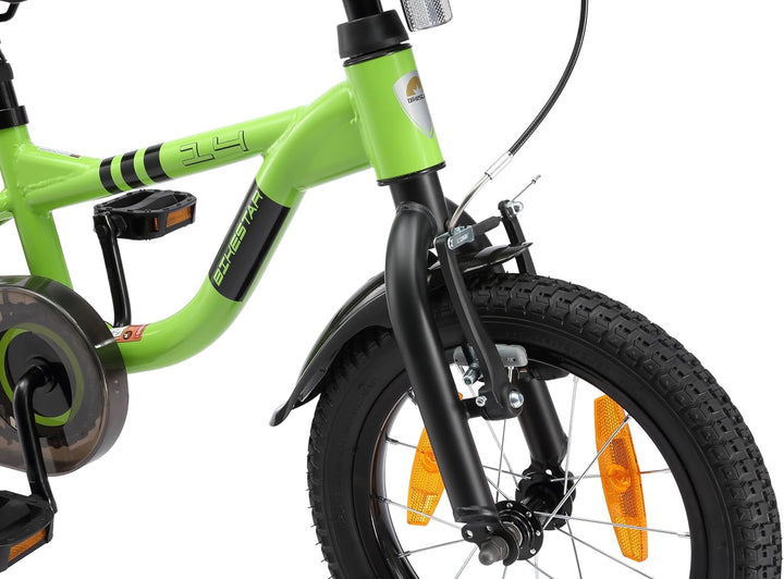 Löwenrad Kinderfahrrad für Jungen und Mädchen ab 3-4 Jahre | 14 Zoll Kinderrad mit Bremse | Fahrrad