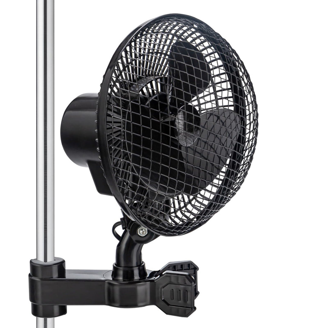 Oszillierender Clip Ventilator für Growzelt Growbox 24W Grow Lüfter Ventilator, 2 Geschwindigkeitsst