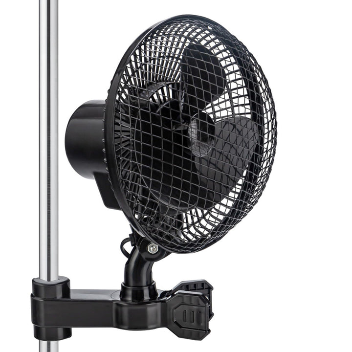 Oszillierender Clip Ventilator für Growzelt Growbox 24W Grow Lüfter Ventilator, 2 Geschwindigkeitsst
