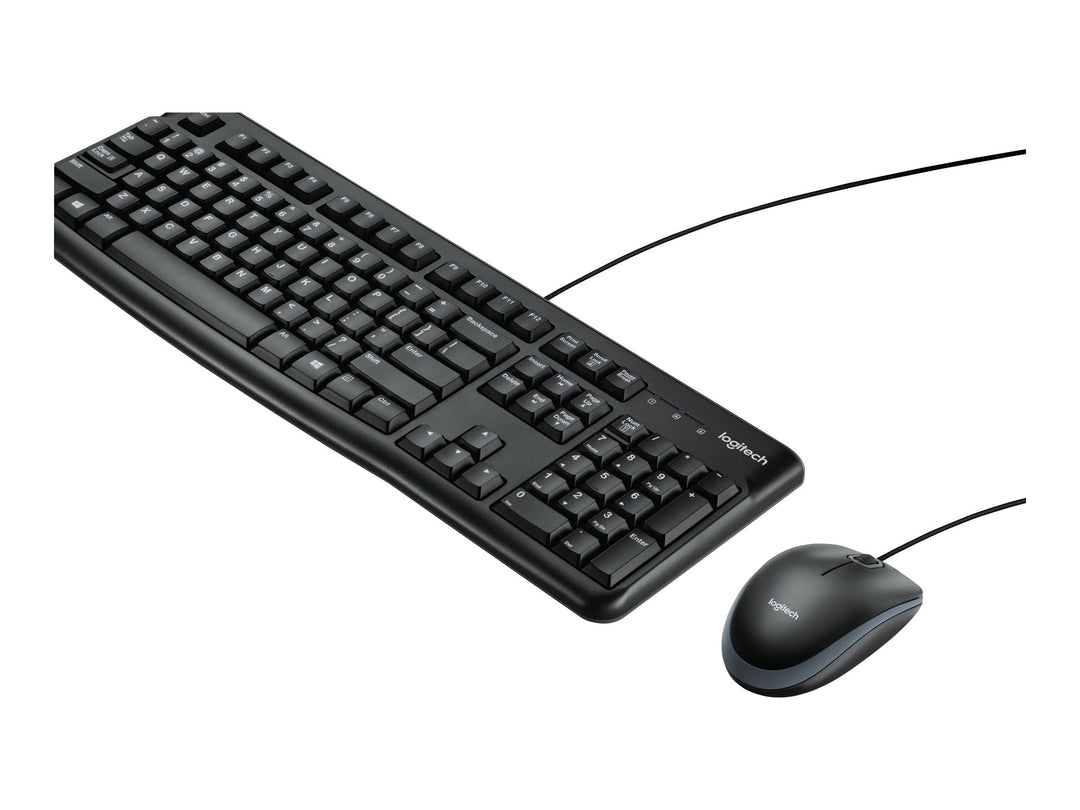 Logitech MK120 Kabelgebundenes Set mit Tastatur und Maus für Windows, Portugiesisches QWERTY-Layout
