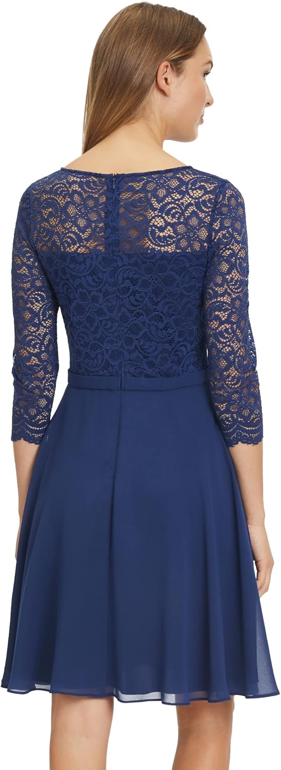 Vera Mont Damen Kleid 38 Festival Blue, 38 Festival Blue