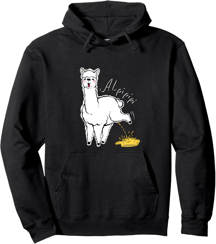 Lustiges Alpaka Lama Alpipipi Design Pullover Hoodie