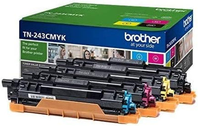 Brother TN-243CMYK Original Tonerkartusche Druckt bis zu 1000 Seiten, cyan, magenta, gelb und schwar