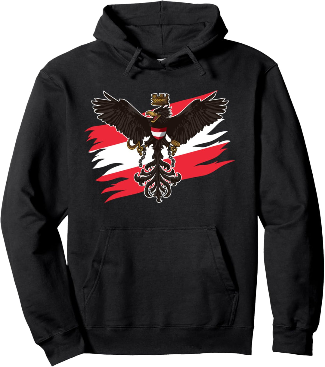 Bundesadler Österreich - Österreichische Flagge - Patriot Pullover Hoodie