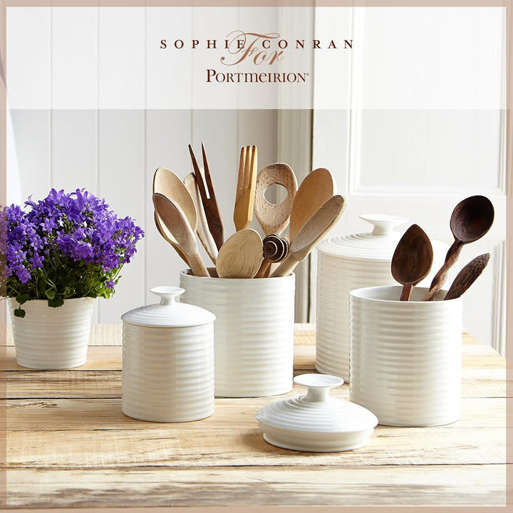 Portmeirion Home & Gifts Sophie Conran Weisser Kanister mit Deckel, eins (Weiss, eins)