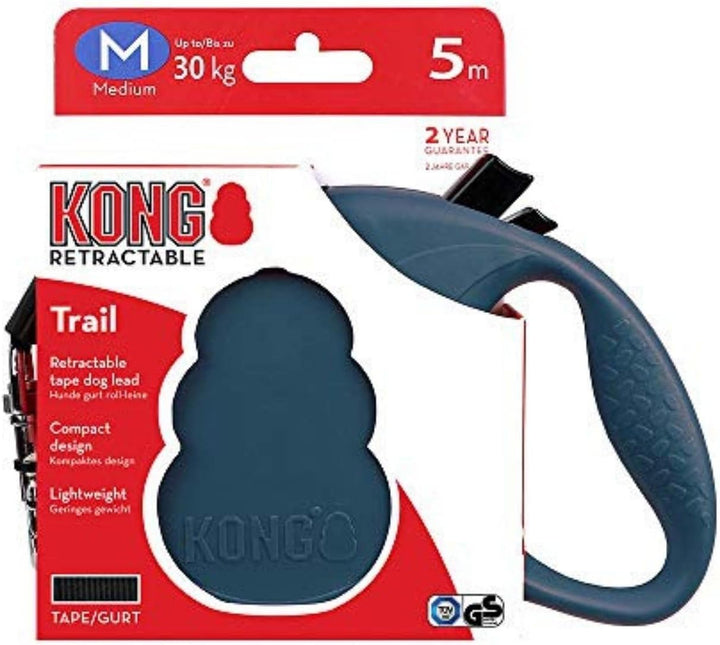 KONG ausrollbare Hundeleine "Trail" I hochwertige Rollleine mit Break & Lock System I lange Leine fü