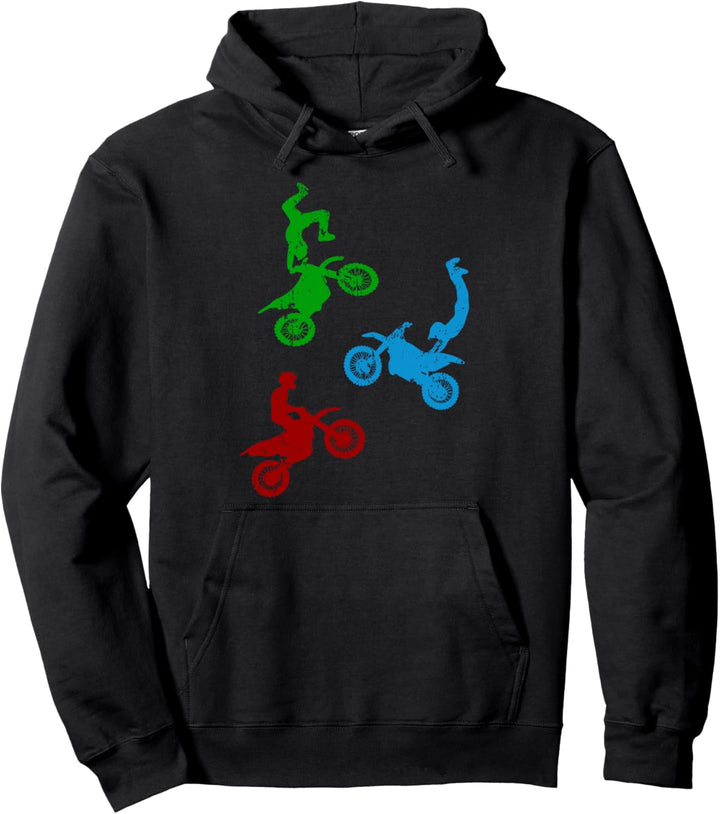 Motocross Stunts Freestyle Motocross Dirtbike Supercross Pullover Hoodie