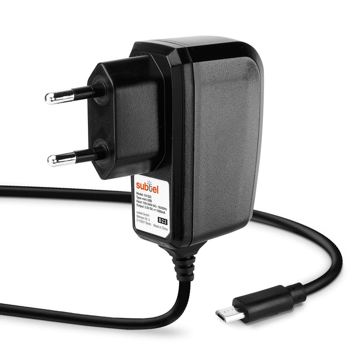 subtel Micro USB Ladegerät - 1A / 1000mA Ersatz Ladekabel kompatibel mit Sony SRS-XB31, SRS-XB10, SR