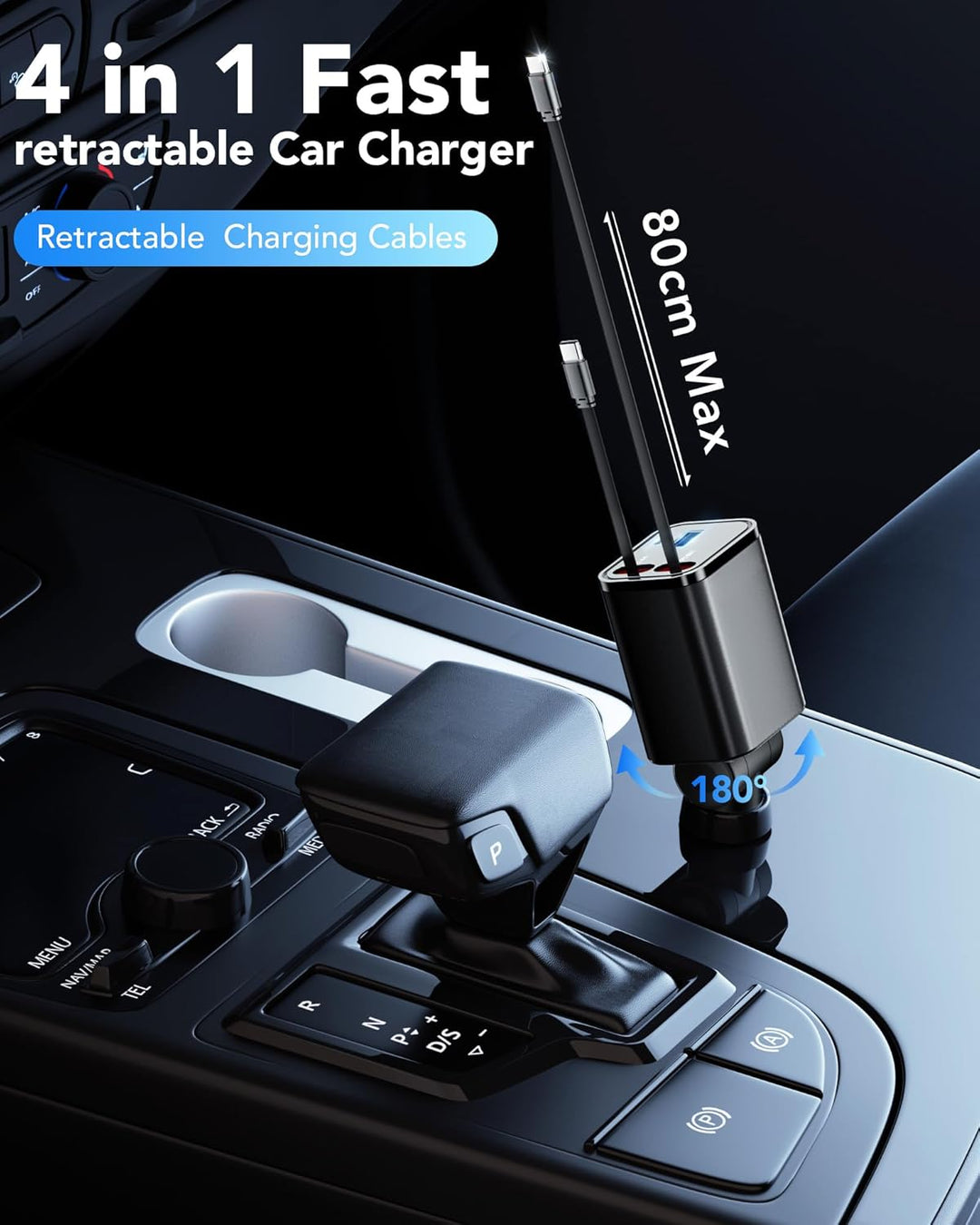 Aimtel 4 in 1 Zigarettenanzünder USB C 69W Auto Ladegerät, Kfz Ladegerät für Camping Wohnmobil Ladeg