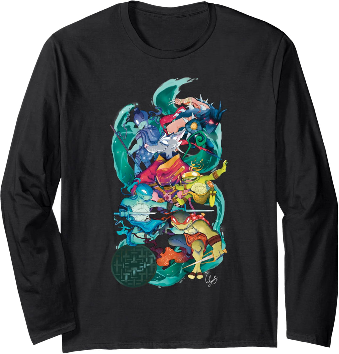 TMNT x Lily Stock Collection Group Shot Langarmshirt
