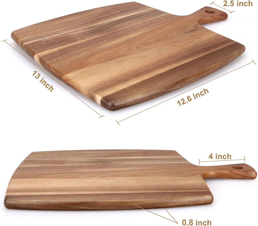 Ayiaren Grosse Holzschneidebretter aus Holz für Küche, Fleisch, Schneidebrett, Brot, Käse, Servierbr