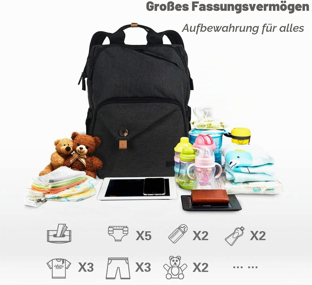 Hap Tim Baby Wickelrucksack Wickeltasche/Rucksack - Multifunktions-Designer Windeltaschen Grosse Kap