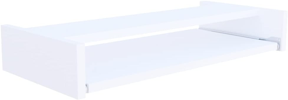 Henor Abnehmbare Tastaturablage aus FSC Holz 70 x 31 x 11 cm unter Schreibtisch Weiss 70x31x11 Weiss