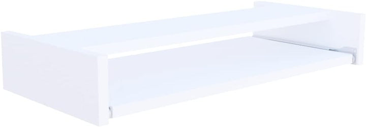 Henor Abnehmbare Tastaturablage aus FSC Holz 70 x 31 x 11 cm unter Schreibtisch Weiss 70x31x11 Weiss