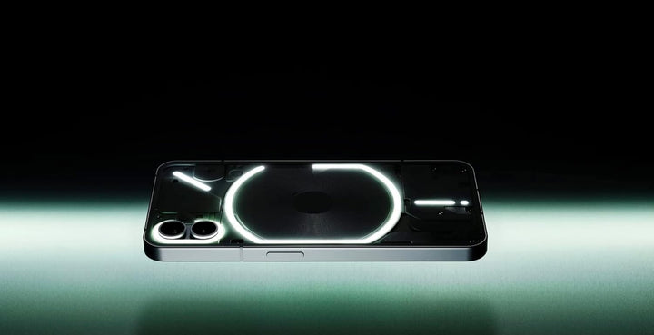 Nothing Telefon (1) - 8 GB RAM + 256 GB, Glyph-Schnittstelle, 50-MP-Doppelkamera, Nothing Betriebssy