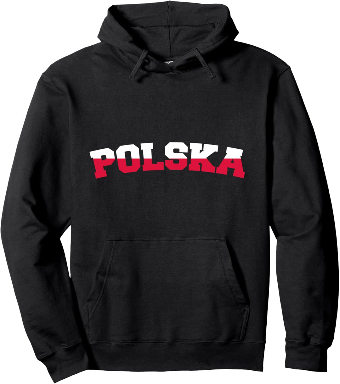 Polska-Flagge Polska-Flagge Patriotisch Retro Style Pullover Hoodie