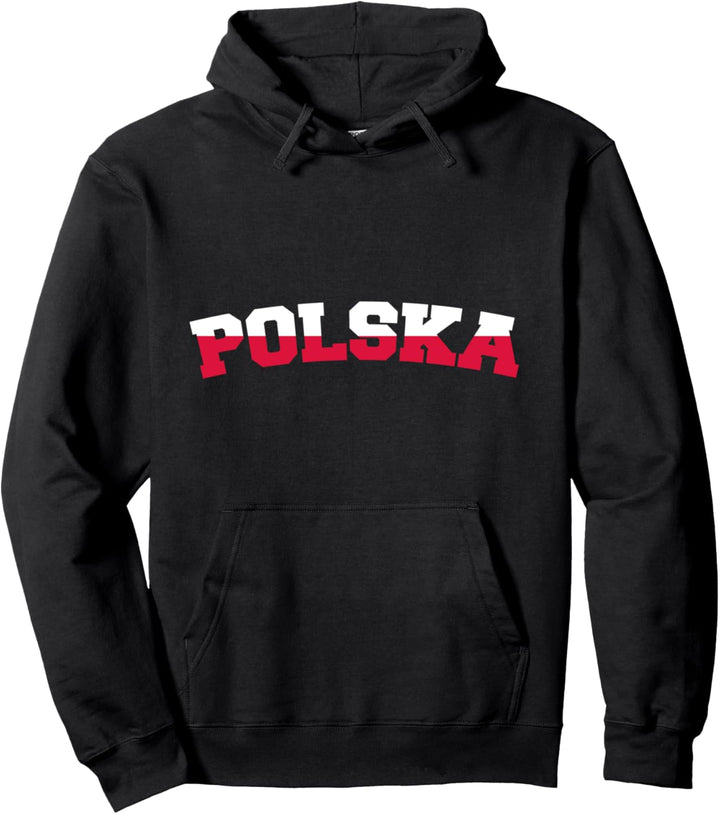 Polska-Flagge Polska-Flagge Patriotisch Retro Style Pullover Hoodie