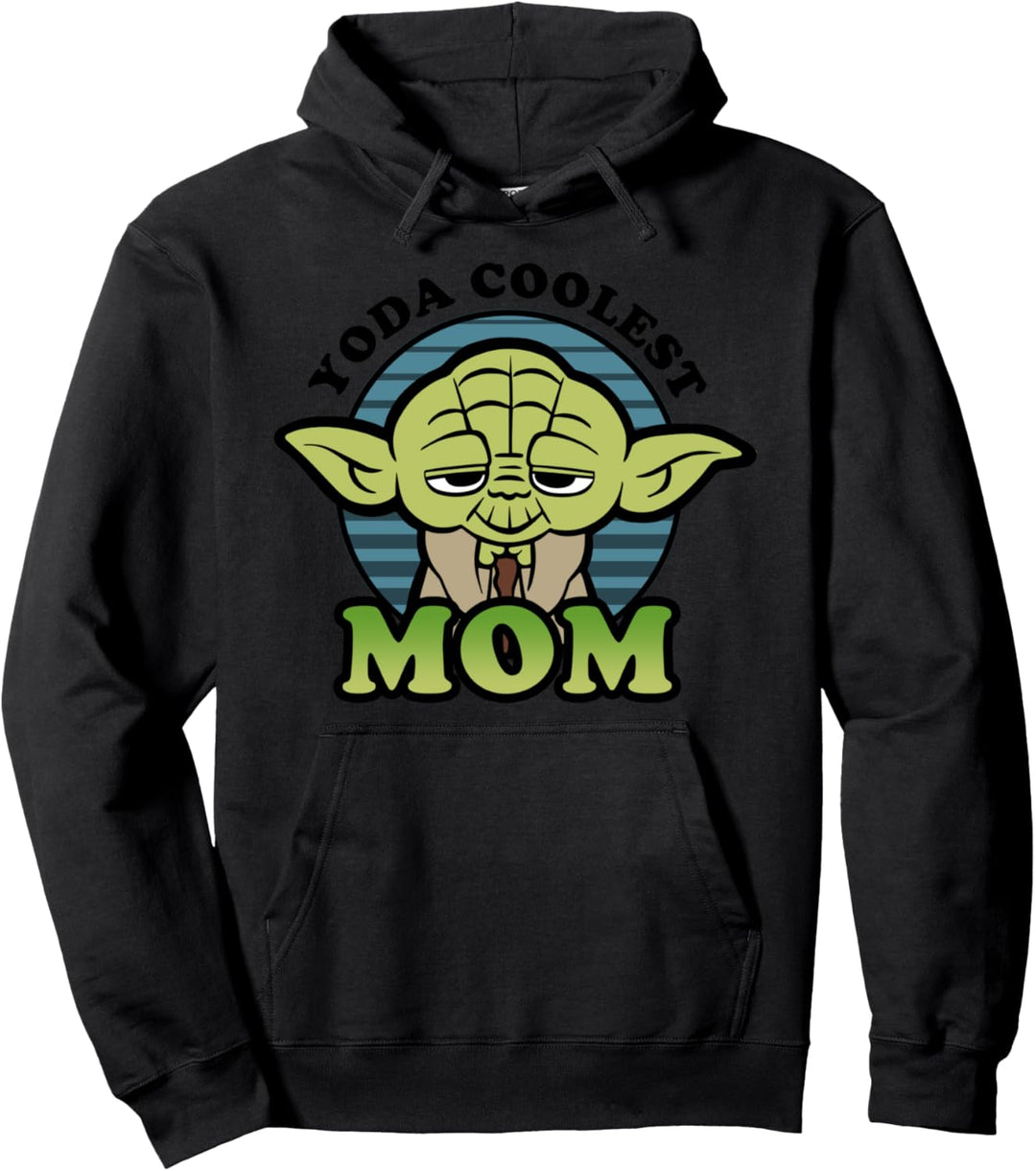 Star Wars Yoda Coolest Mom Cartoon Pullover Hoodie